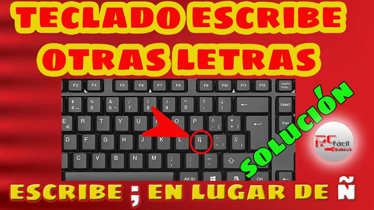 Tu Teclado Escribe otras Letras y Signos que no corresponden a los de las Teclas | SOLUCIÓN