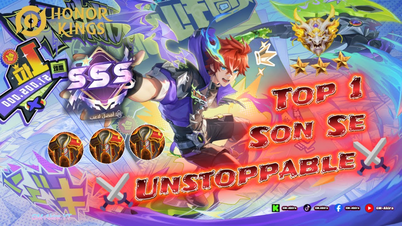 Top 1 Son Se ⚔️Unstoppable at High Rank! | Honor of Kings