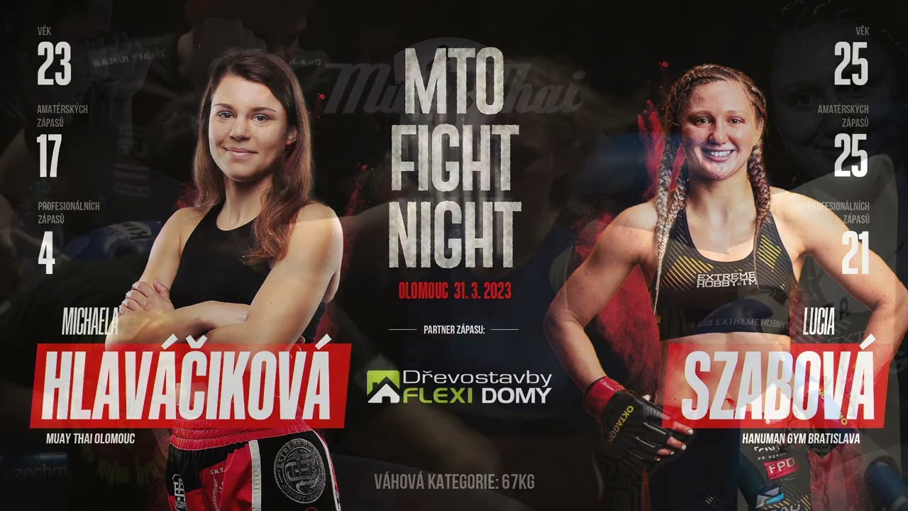 Michaela Hlaváčiková vs Lucia Szabová 3x3min MUAYTHAI 65kg