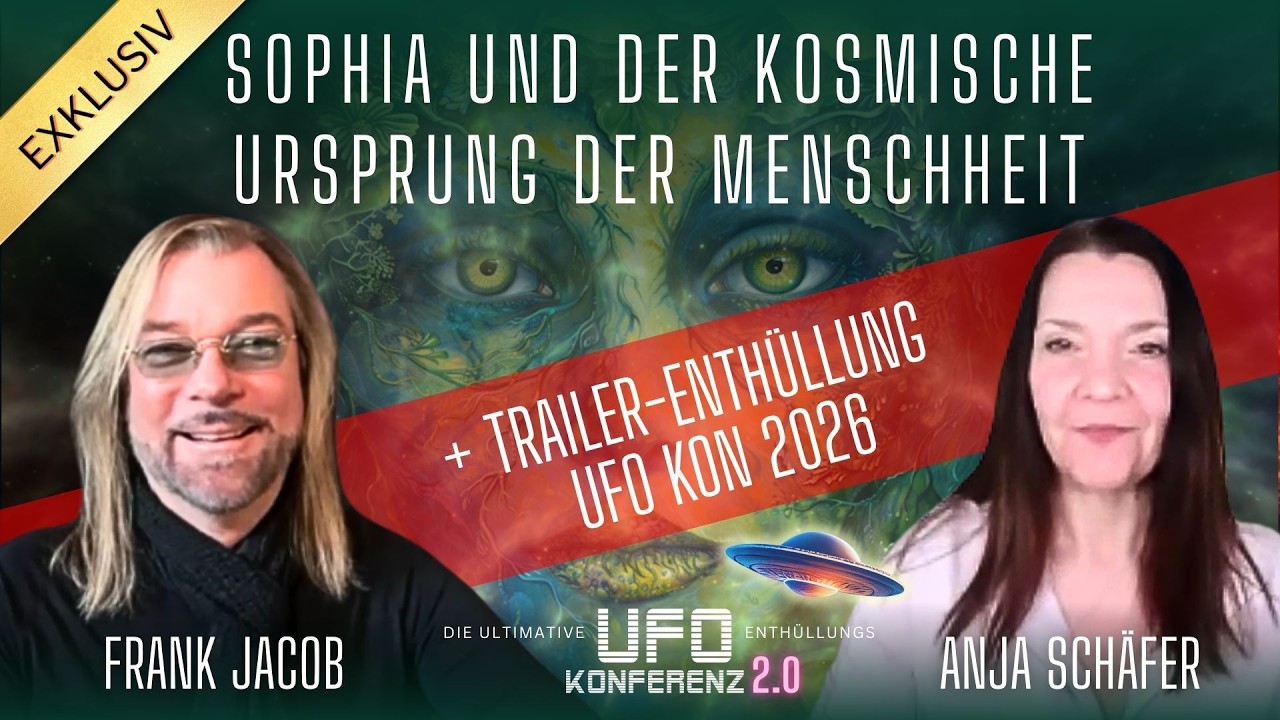Frank Jacob 🌍 Sophia und der kosmische Ursprung der Menschheit 🛸 + Trailer-Enth&uuml;llung UFO Kon 2026 🏆