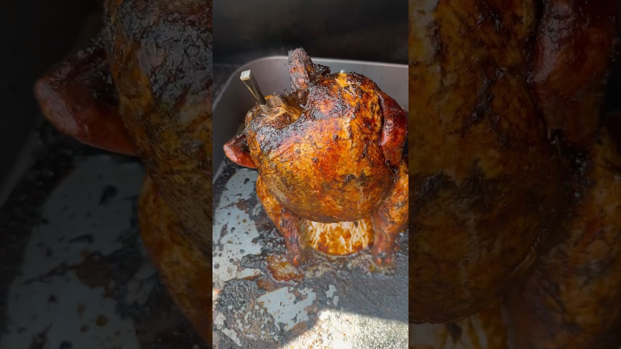 How to make jerk beer can chicken | #shorts #beercanchicken #jerkchicken