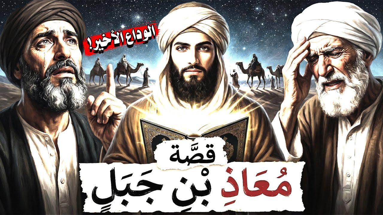 النبوءة التي أبكت الصحابة.. قصة الوداع الأخير بين الرسول ﷺ ومعاذ بن جبل!!