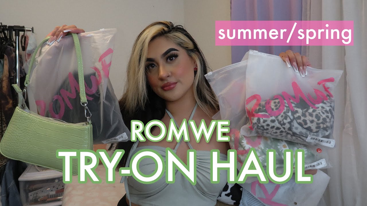 HUGE ROMWE TRY ON HAUL - 2021 SPRING/SUMMER *trendy + affordable*