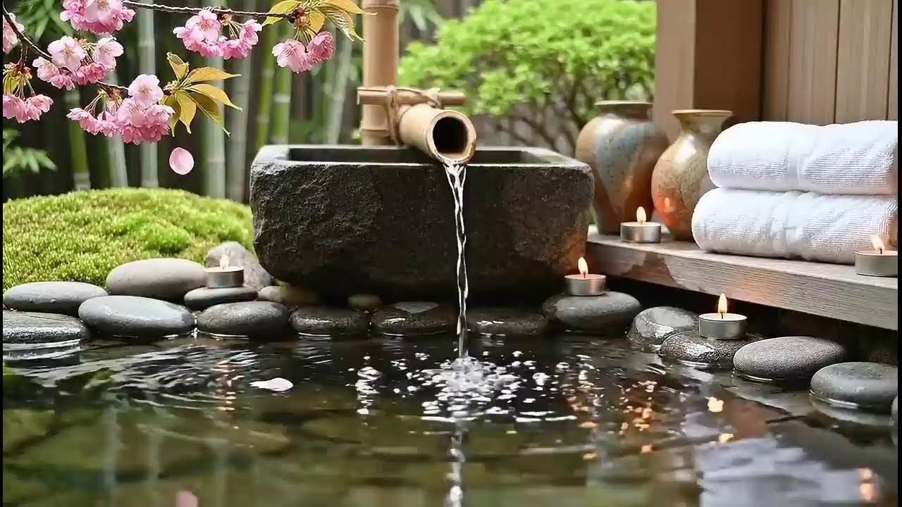 Healing Piano with Flowing Water Sounds 🌿 Relieve Stress & Calm the Mind