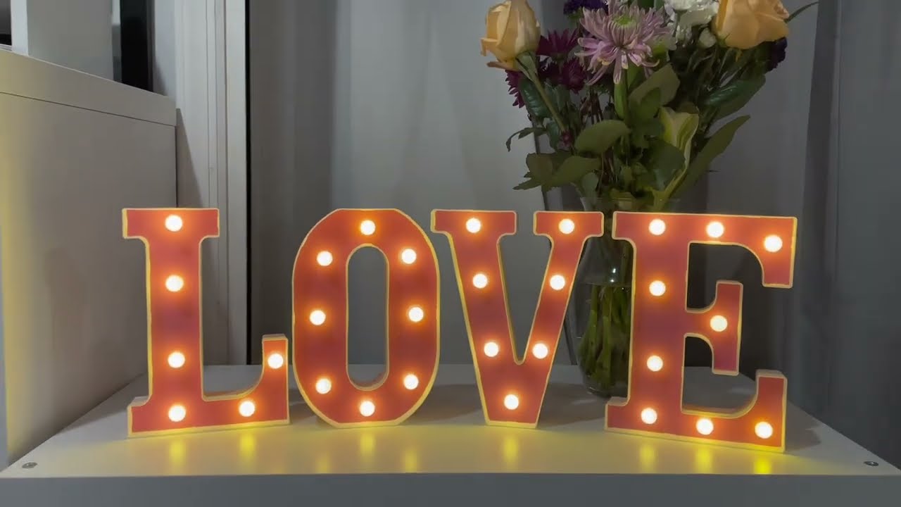 Review & Demo: Light Up Your Love with LED Marquee Letters! 💖✨