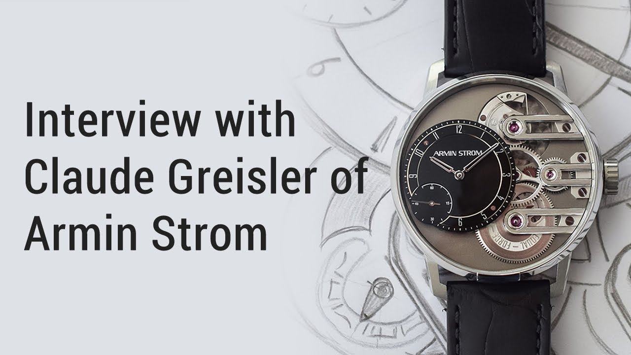 Interview with Claude Greisler of Armin Strom