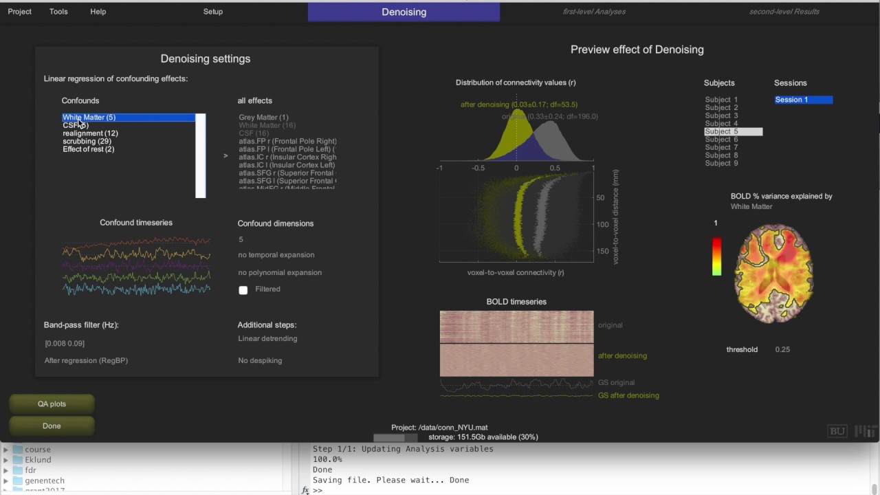 Resting state functional connectivity in CONN (#2)