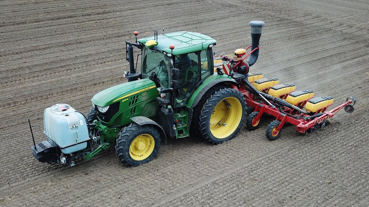 John Deere 6110R | Väderstad Tempo V8 | Semina mais 2024