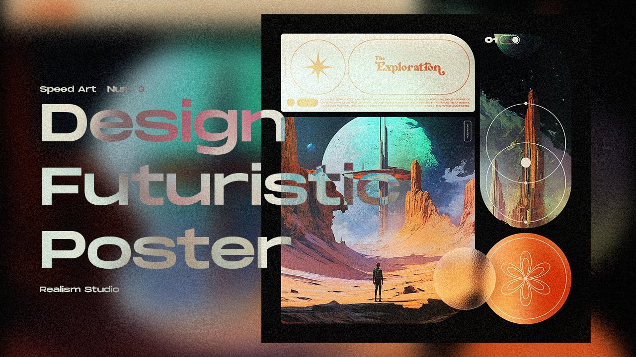 Futuristic Poster |Layout Design on Photoshop | Speed Art #3