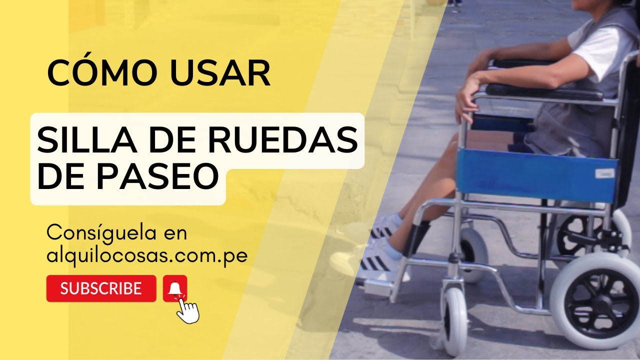 Uso de silla de ruedas de paseo