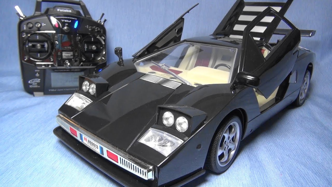 1/8 VIOLENT WIND ROADSTER カウンタック ラジコン ドア開閉サーボ追加と作動テスト Lamborghini Countach