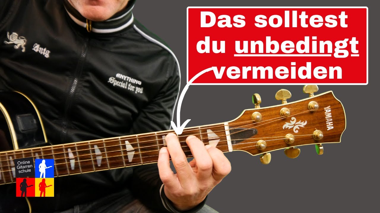 Wenn deine Töne und Akkorde schnarren - mache das