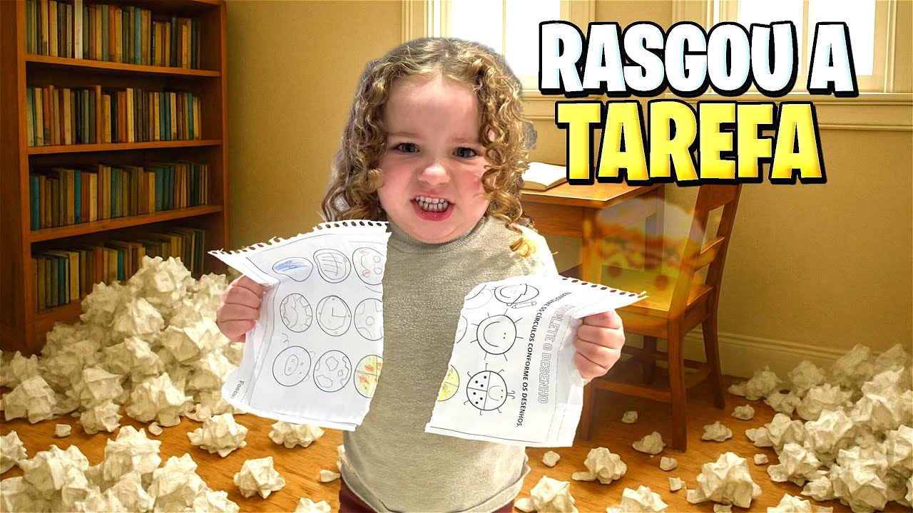 DIVA FEZ AS TAREFAS DA ESCOLA | *ela ficou com raiva e rasgou*