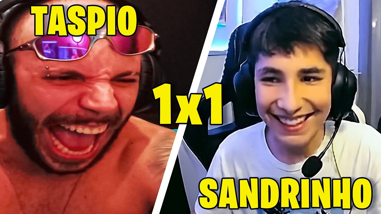 TASPIO DESAFIOU O SANDRINHO PARA 1X1 NO FORTNITE