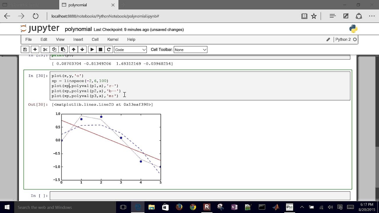 Linear and Polynomial Regression in Python