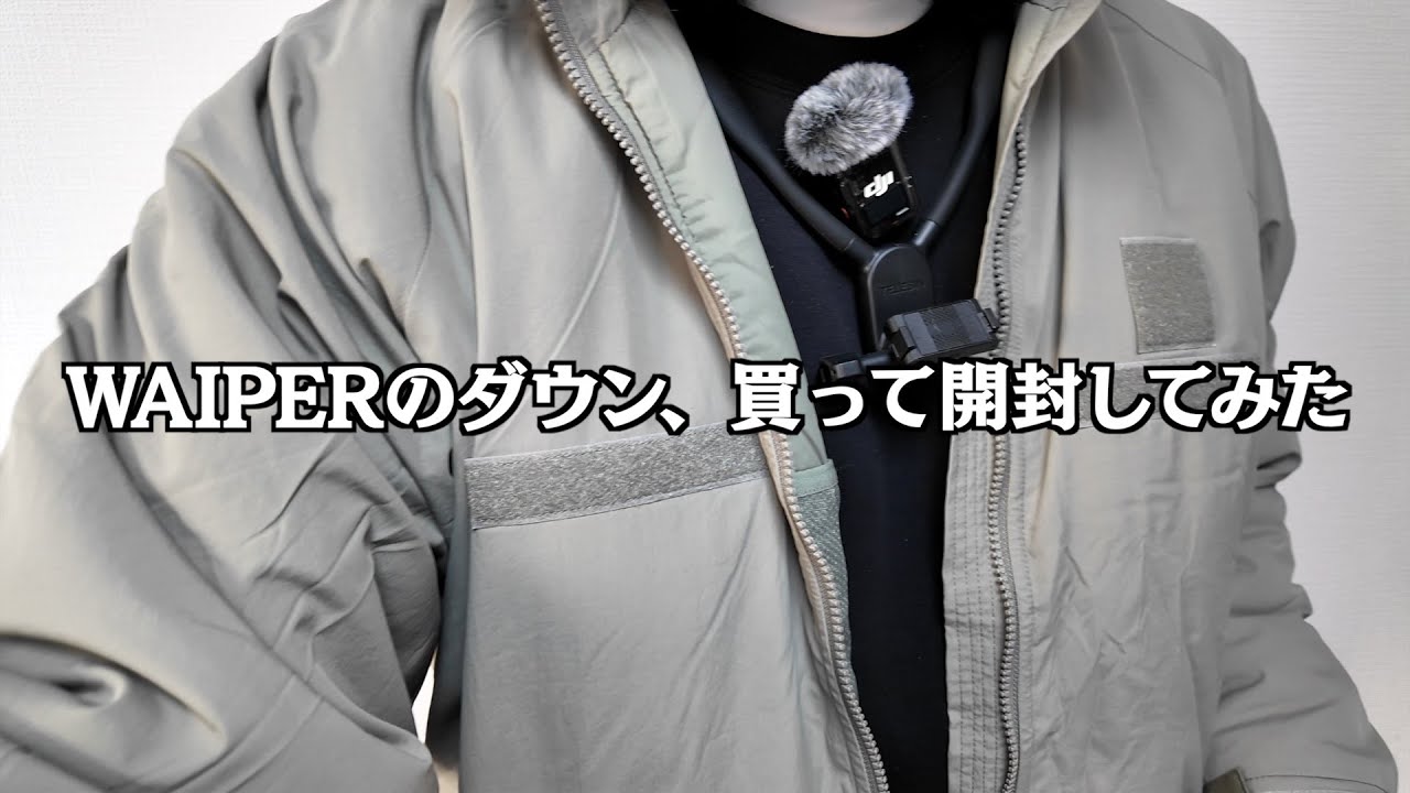 WAIPERのダウン、正直どう？一般人が買って開封レビュー
