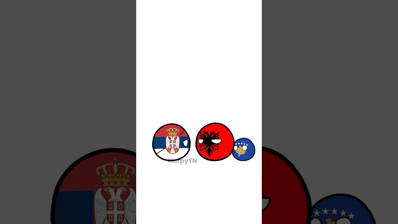 Countryballs | Держись, Косово #countryballs #анимация #албания #сербия #косово #семейник