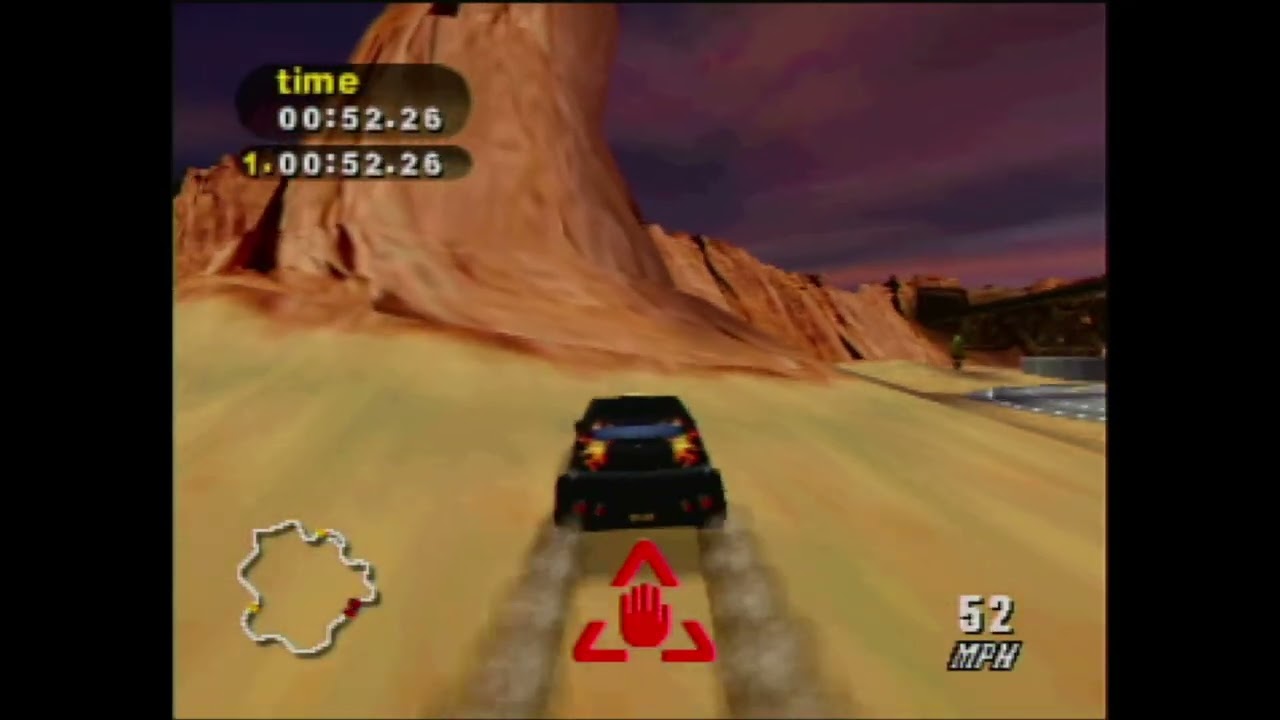 Destruction Derby 64: Sunset Canyon (Glitched) - 