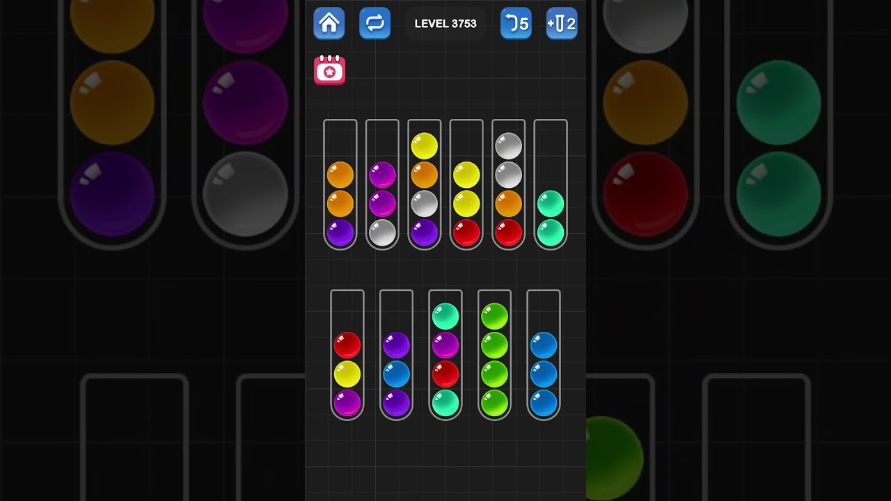 Ball Sort Puzzle by Guru Game: Levels 3751, 3752, 3753, 3754, 3755
