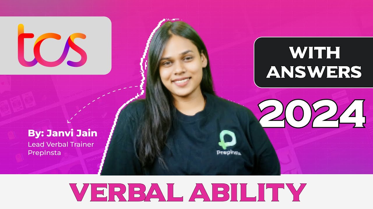 TCS NQT Verbal Ability Questions and Answers 2023 - 2024 Batch