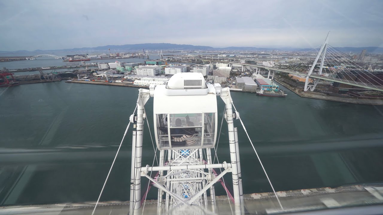 [4K] Osaka Tempozan Giant Ferris Wheel (大阪 天保山大観覧車)