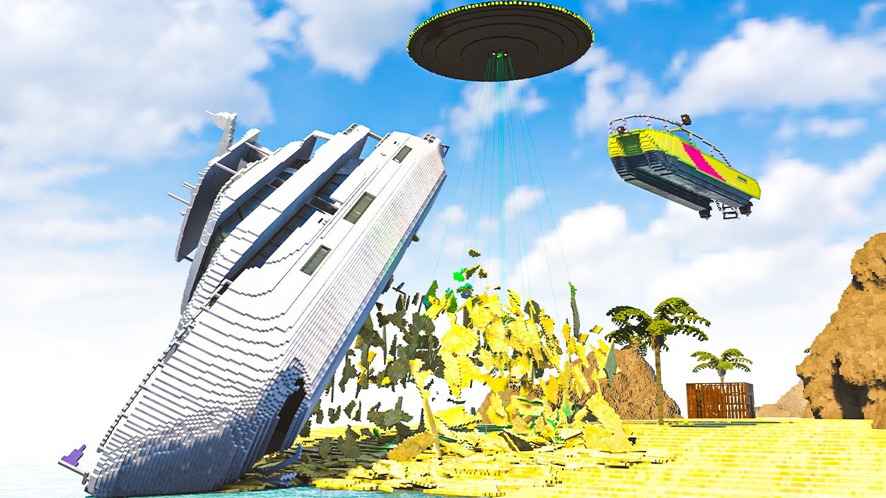 Realistic UFO Destruction | Teardown