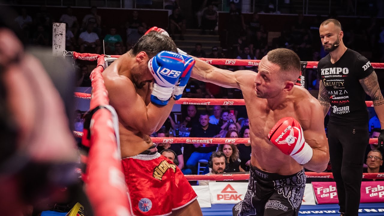 Andrei Leuștean, lecție de kickboxing cu Ali Benli Gokturk