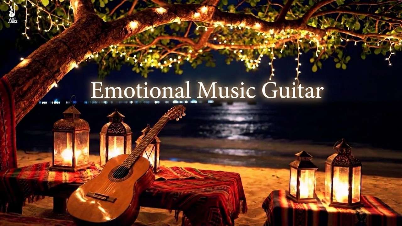 Relax  Fall in Love  Emotional Mediterranean Guitar | Ocean Sunset Love & Soul Music