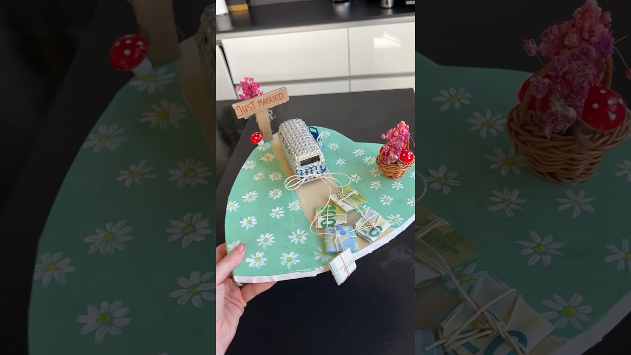 Hochzeitsgeschenk f&uuml;r meine Freundin 😍 wie findet ihr es? #geschenk #basteln #diy