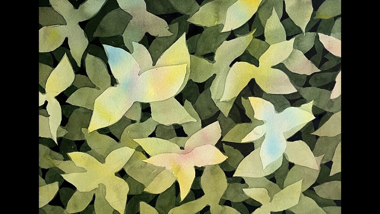 Painting Foliage in Watercolor Using Negative Space