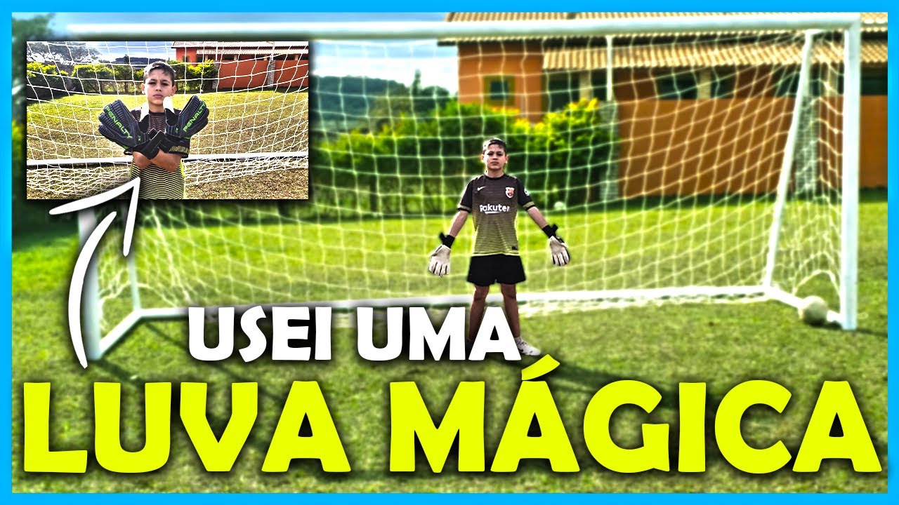 USEI UMA LUVA MÁGICA PARA PEGAR NO GOL *DEI SHOW COMO GOLEIRO*