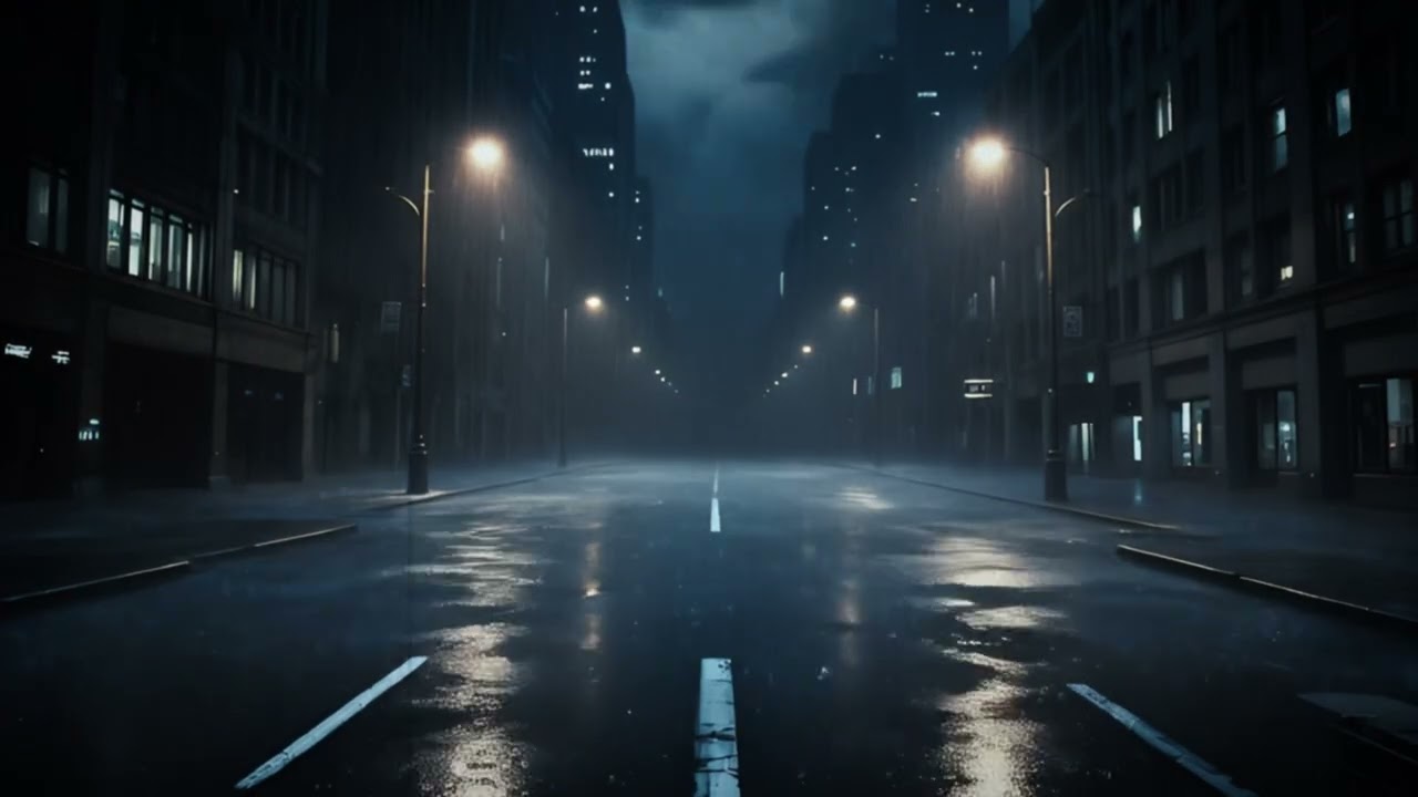 Ethereal Solitude 🌌 | Rainy Alleyway Glimmers (Future Garage) – Yoru Relax Café