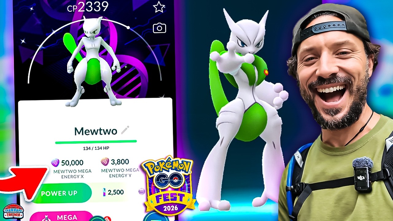 Wymaksowałem energię Mega Mewtwo na GO Fest Global