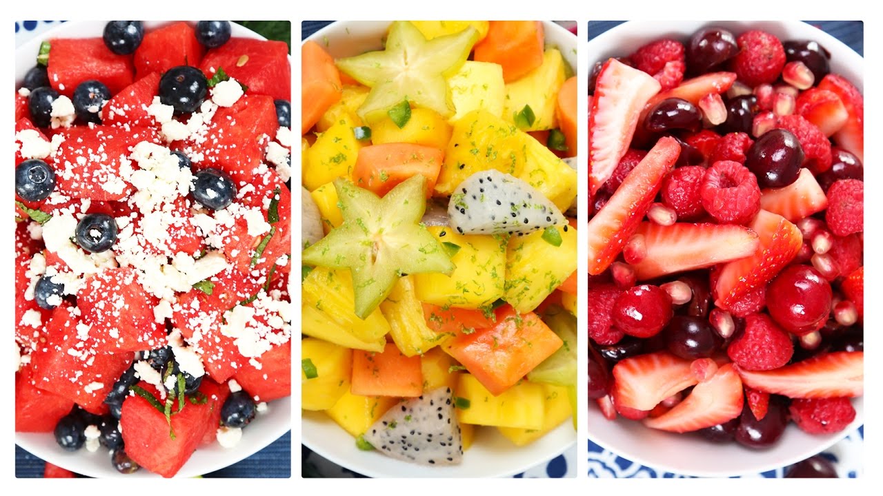 3 Healthy Fruit Salad Recipes!