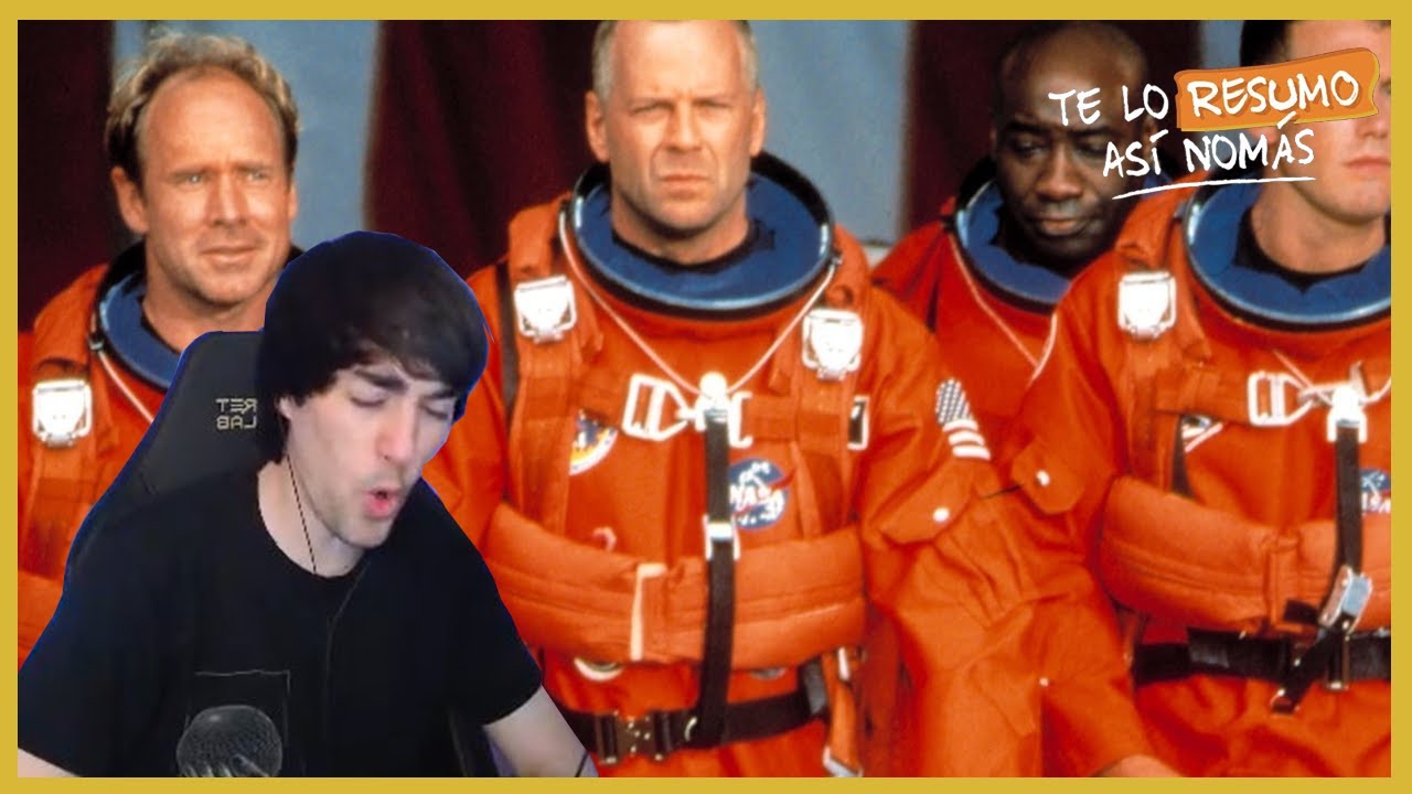 Ander reacciona a TE LO RESUMO ASÍ NOMÁS - 3 Películas de catástrofes: Armageddon | Deep Impact | ..