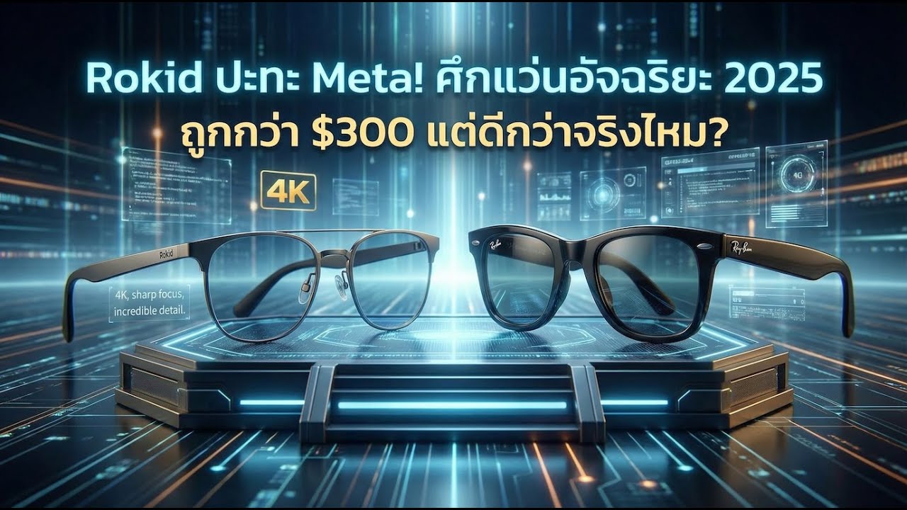 Rokid ปะทะ Meta! ศึกแว่นอัจฉริยะ 2025 ถูกกว่า $300 แต่ดีกว่าจริงไหม?