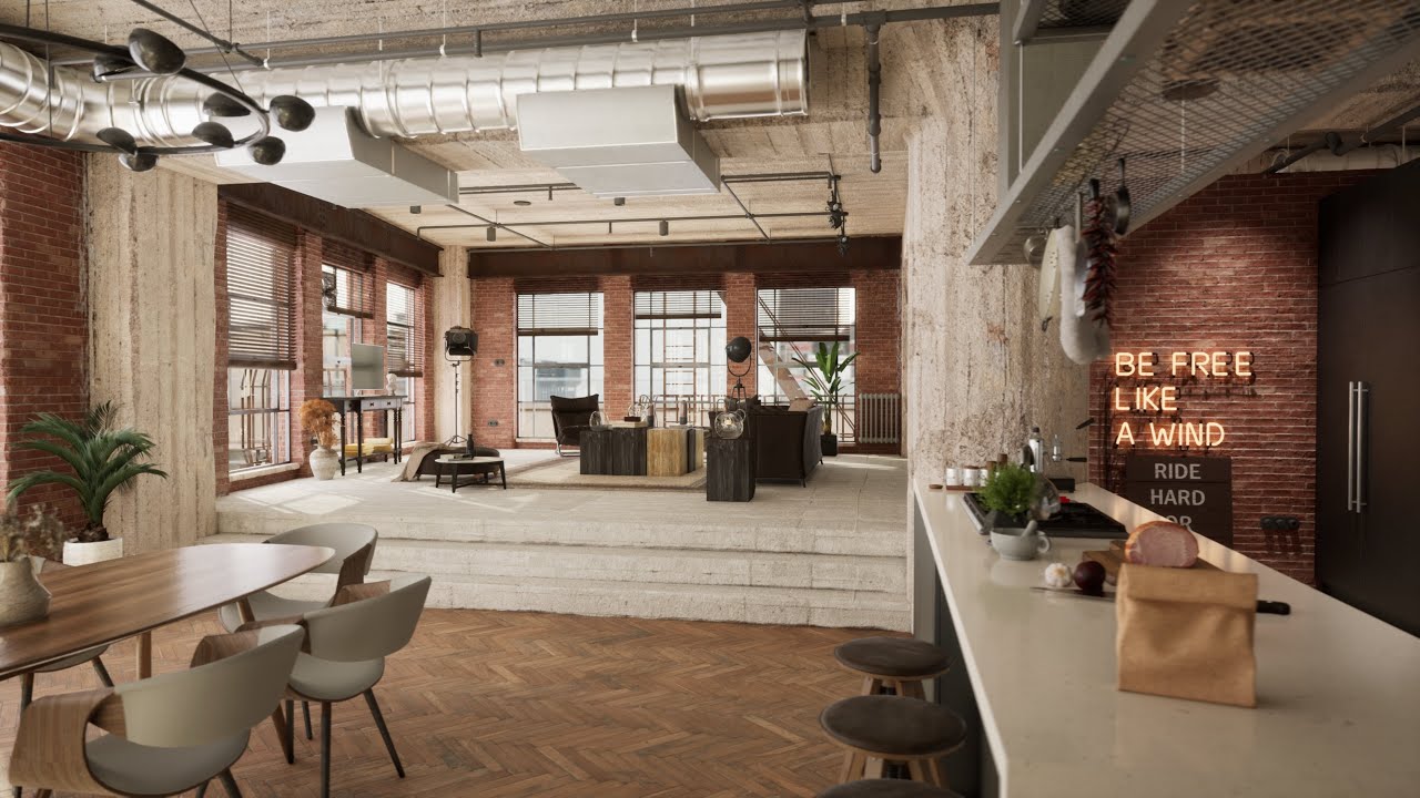 Loft ArchViz - Unreal Engine 5.2 Lumen