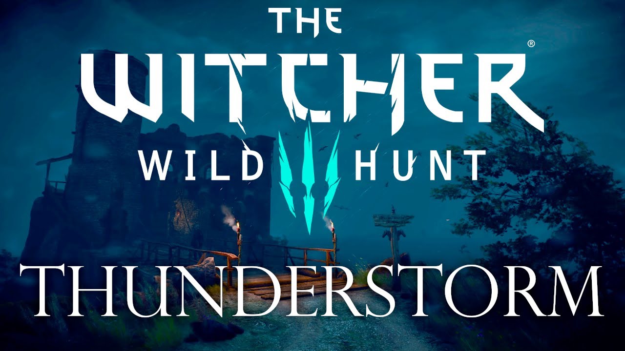 The Witcher 3 - Rain Ambience in Lornruk (ASMR, Thunder, Sounds of nature)