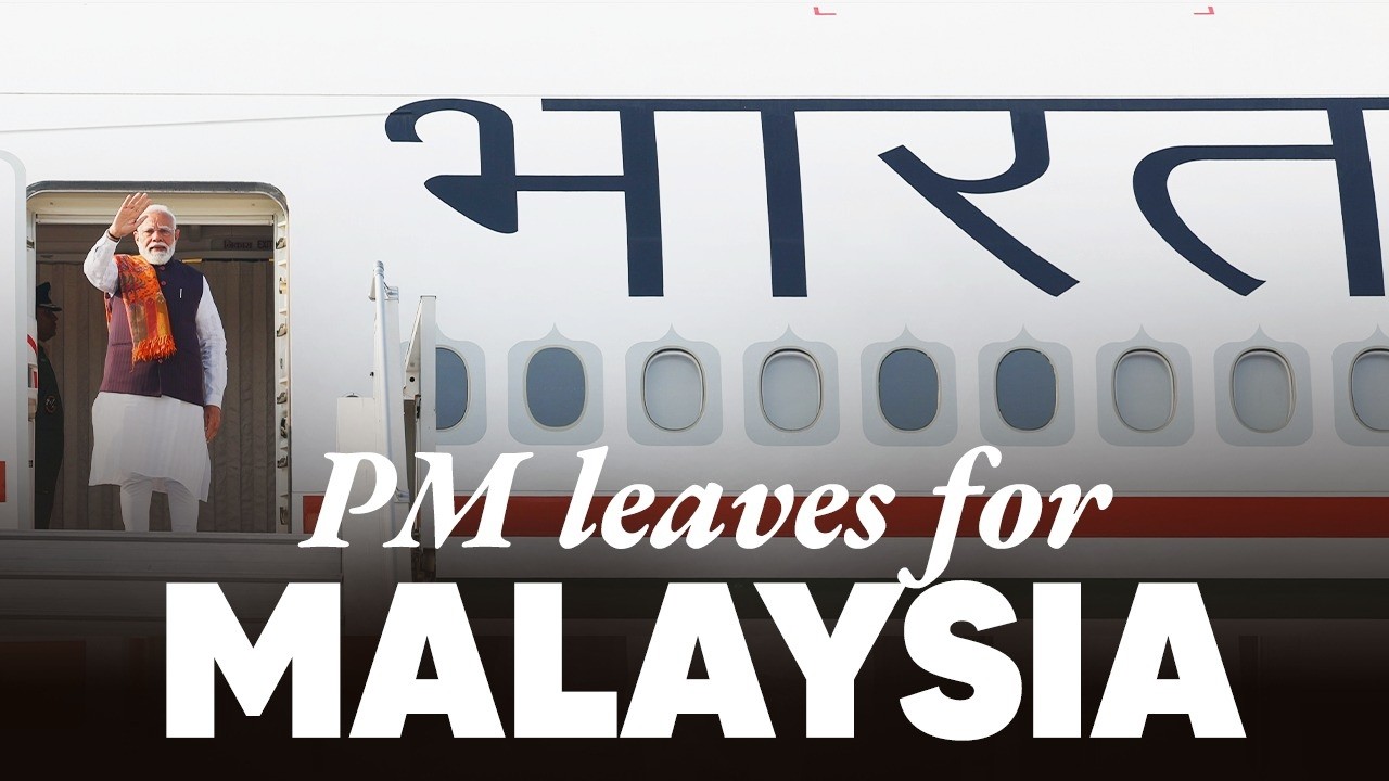 PM Modi embarks on a two-day state visit to Malaysia