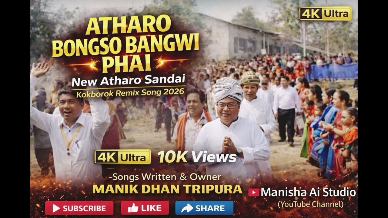 Atharo Bongso Bangwi Phai (Official Kokborok Remix 2026) Manisha Ai Studio 