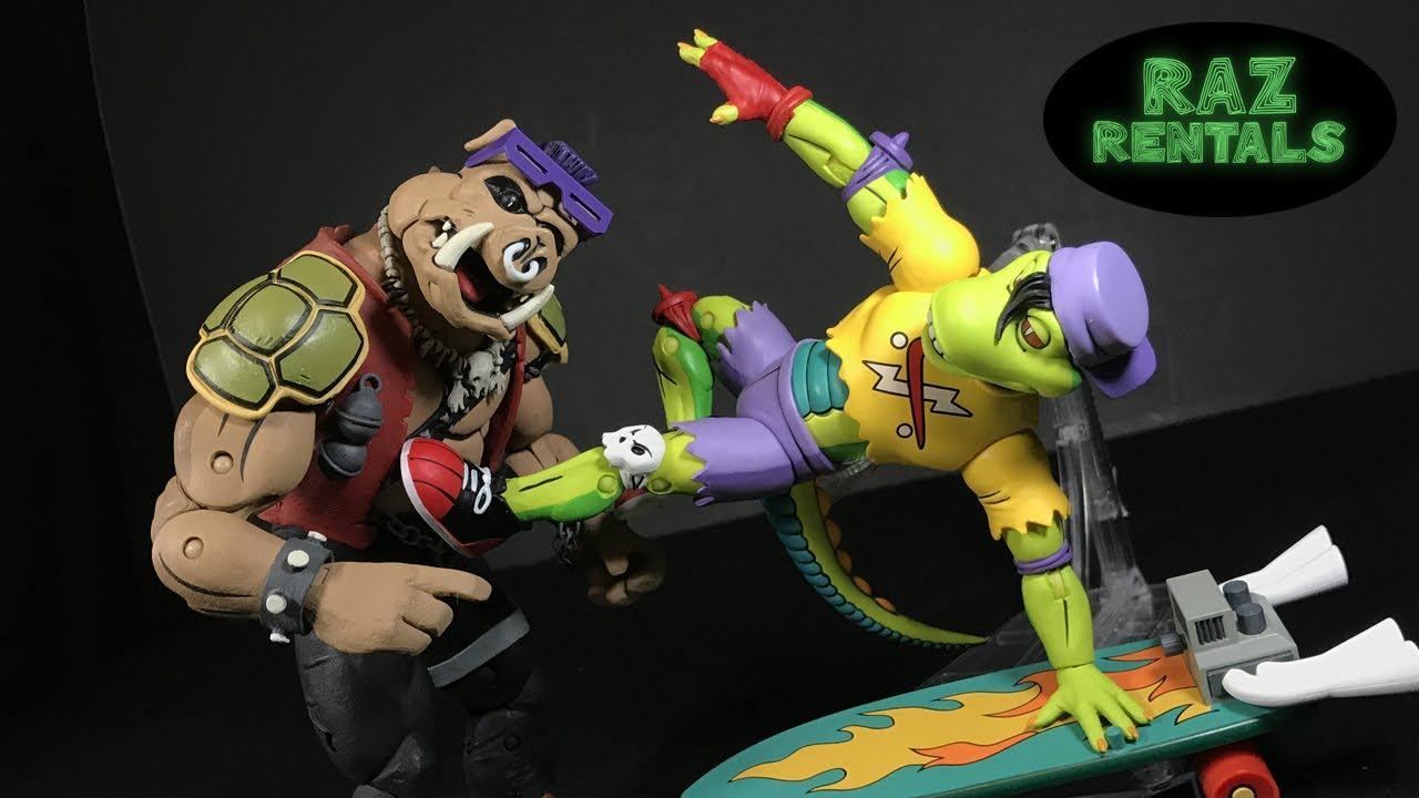 TMNT NECA Mondo Gecko and Kerma Review Deluxe Figure Shred Mondo Shred Teenage Mutant Ninja Turtles