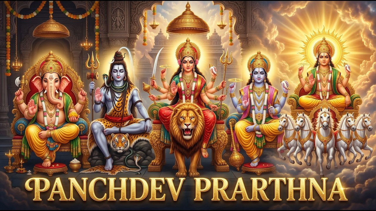 Panchdev Mantra | गणेश शिव विष्णु सूर्य दुर्गा मंत्र | Powerful Morning Mantra