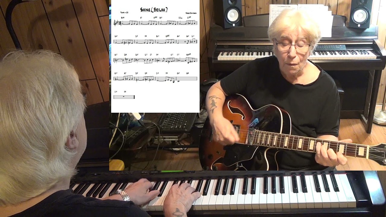 Shine ( Brilha ) ( TvdH ) - Jazz guitar & piano cover ( Roger Davidson )