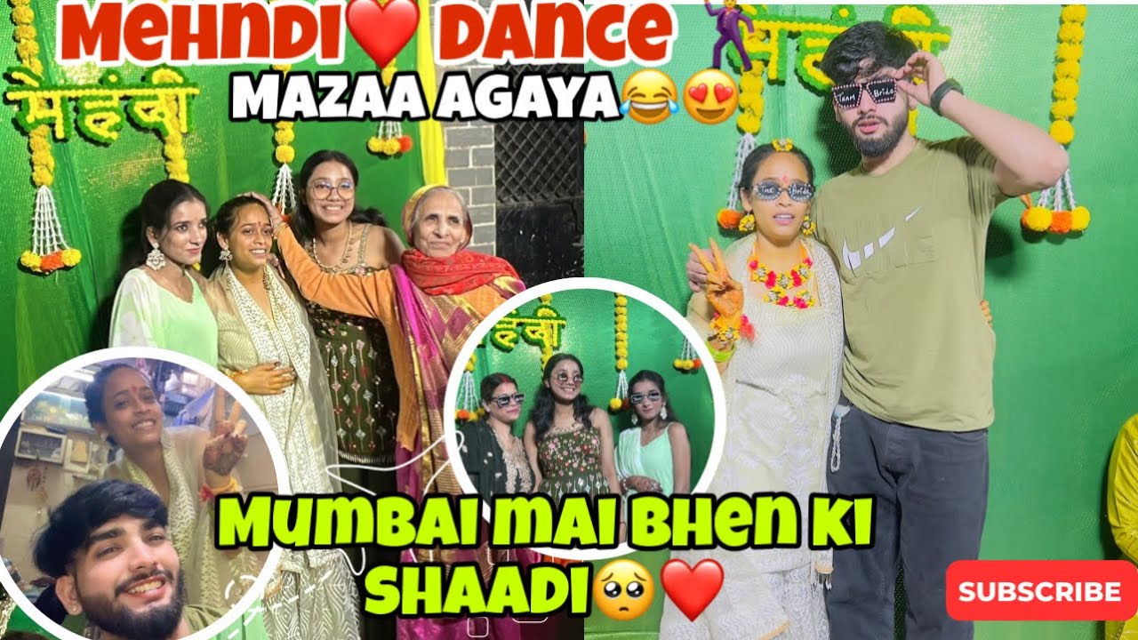 Mumbai Me Bhen ki Mehndi ❤️🥺 Bhen ki shaadi❤️|| Yuvi prewa || Day:02 