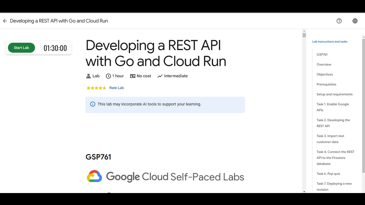 Developing a REST API with Go and Cloud Run | Lab solution #arcade2025 #arcadegooglecloud