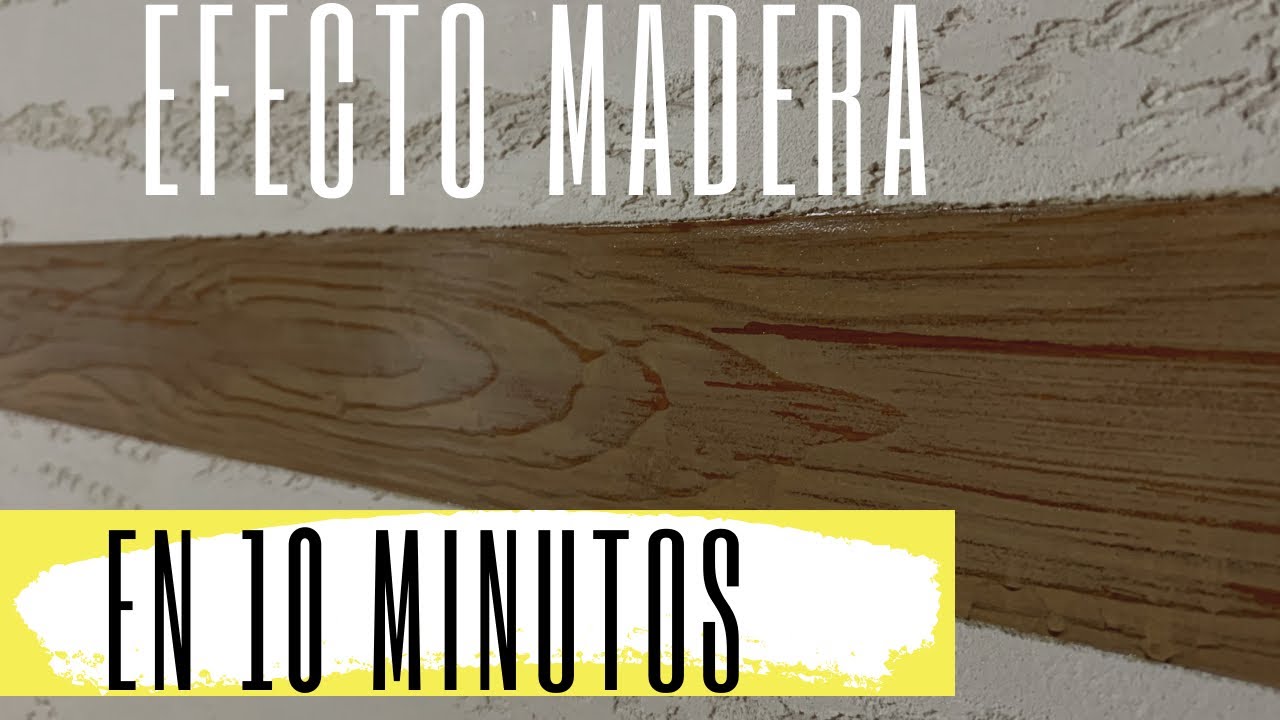 Como hacer efecto madera con pintura