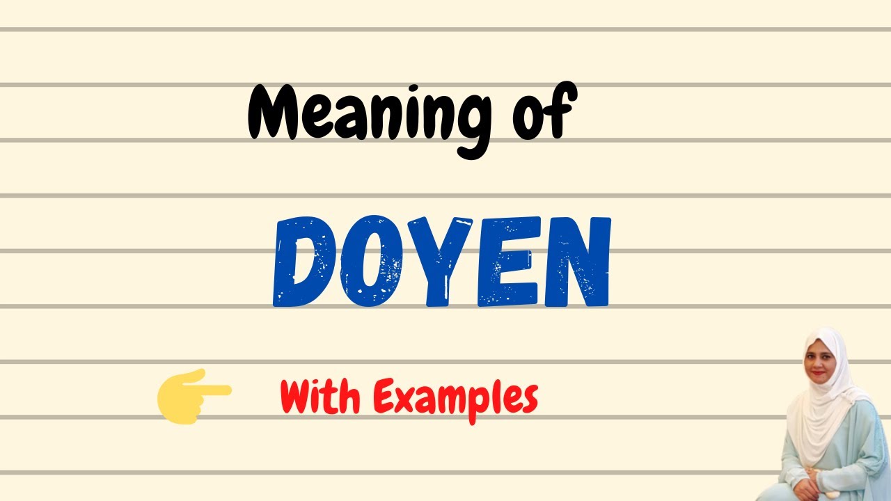 Daily vocabulary | Doyen Meaning | Vocabgram