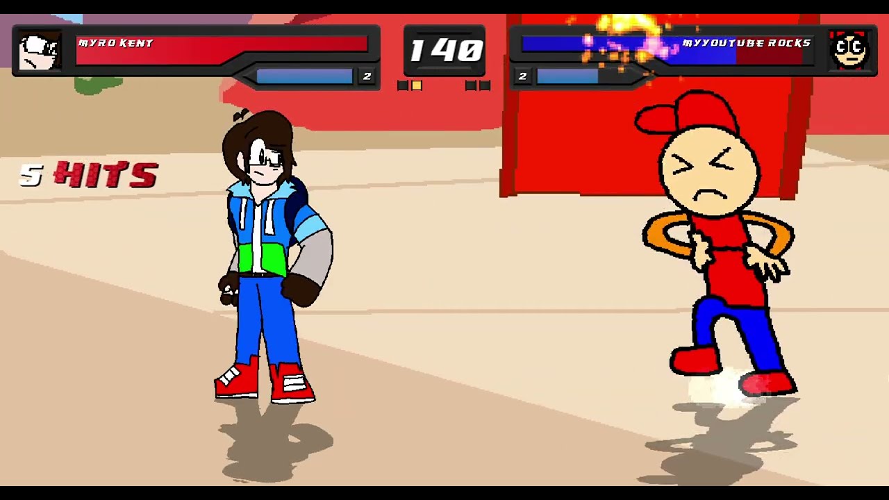 Mugen Request - Myro Kent (Me) VS MyYoutube Rocks (Lvl8 AI)