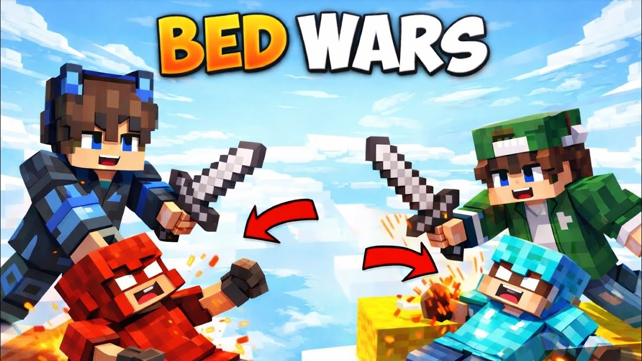 Playing bedwars with my brother in Minecraft 😎 @aayansh50gaming