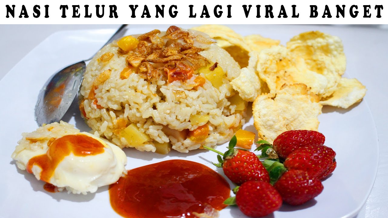 NASI TELUR YANG  LAGI VIRAL BANGET RASANYA ENAK BANGET!!!